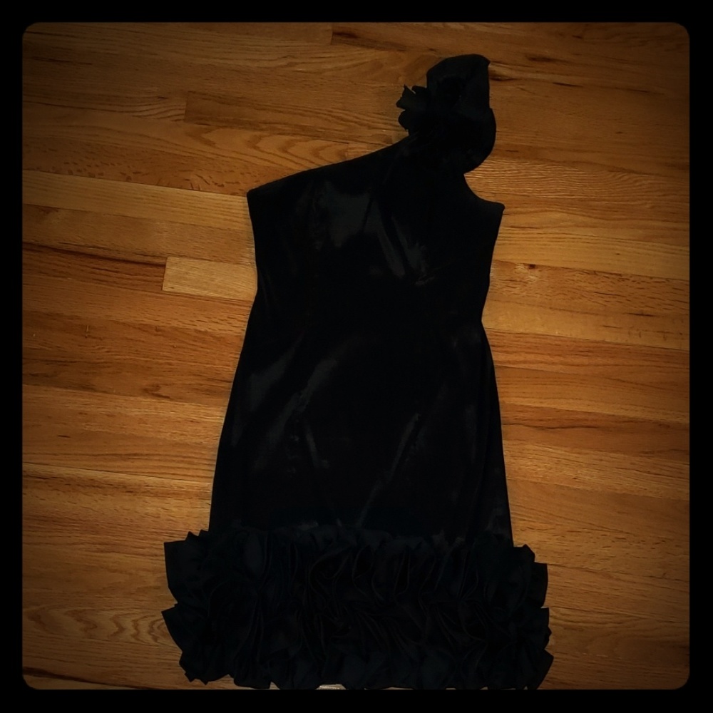 Romeo & Juliet black ruffled dress